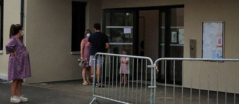 Rentrée scolaire dans la nouvelle école maternelle