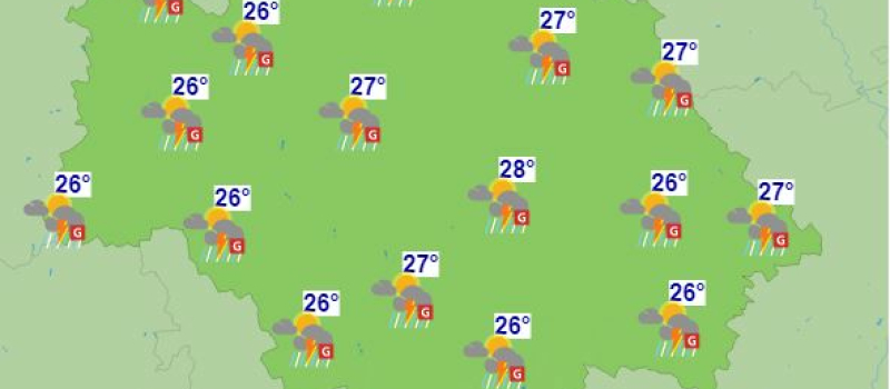 Alerte orages sur le Gers