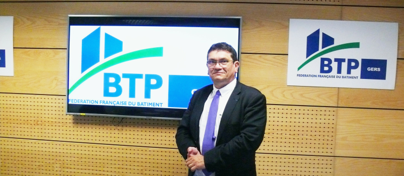Jean-Luc Dazéas, président du BTP du Gers, optimiste et inquiet à la fois