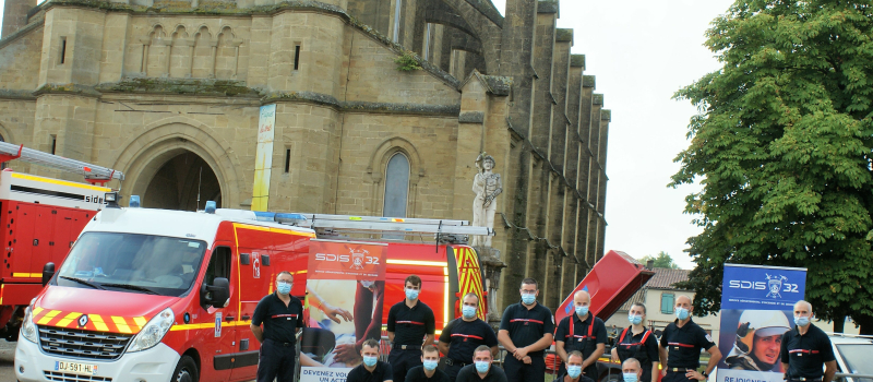 Belle démonstration des pompiers volontaires