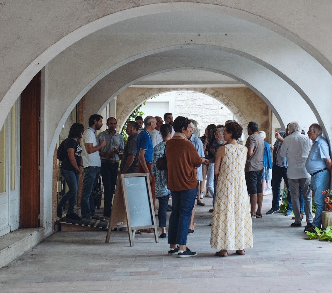 Lors de l'inauguration