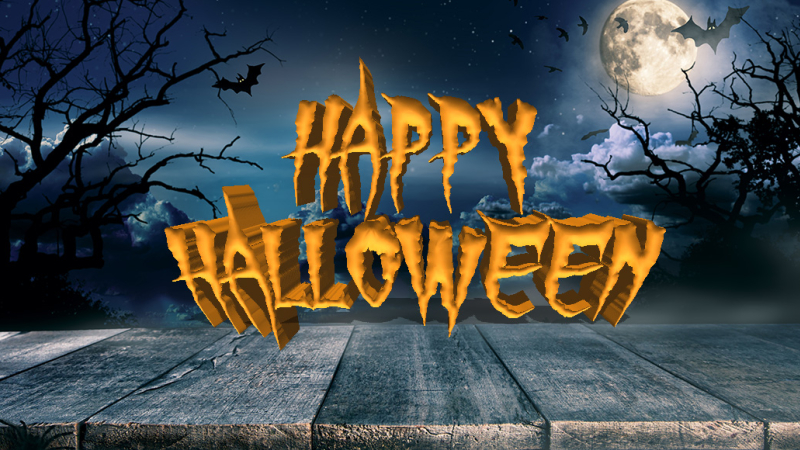 Sortie effrayante avant Halloween