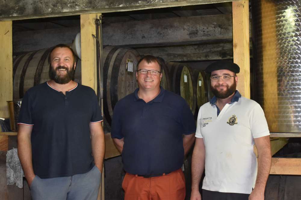 Les frères Buffaumène et Fabrice Galibert