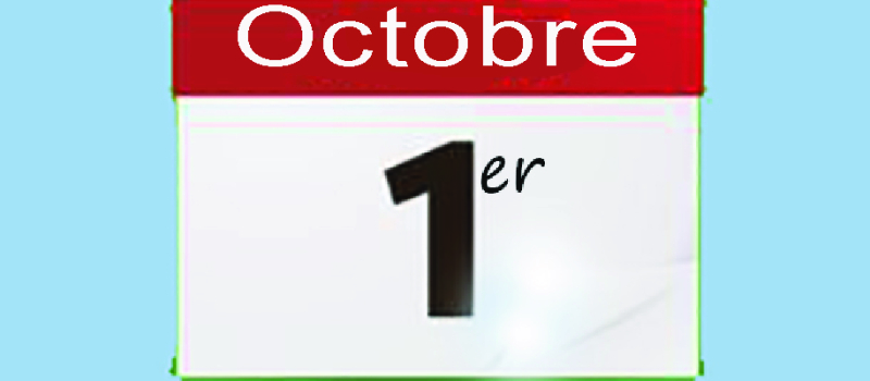 Ce qui change au 1er Octobre