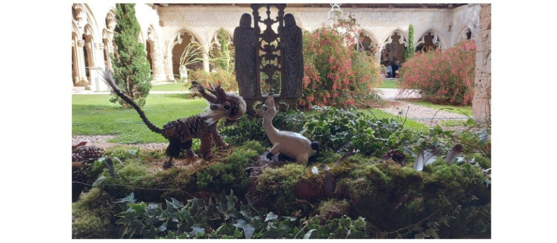 Eclosions magiques dans le cloître de La Romieu samedi !