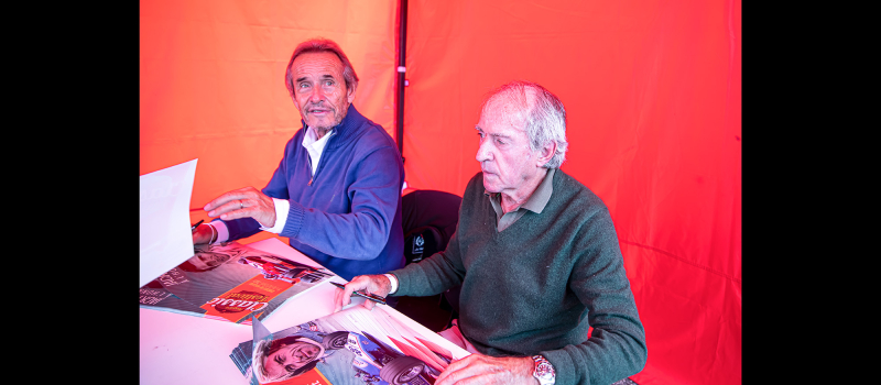 Jacky Hickx et Jacques Laffitte au Classic Festival au circuit de Nogaro