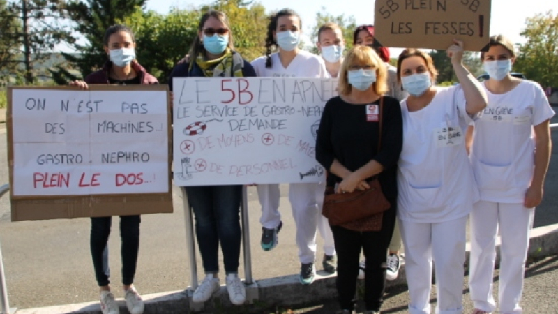 Le personnel du service «5B» a  débuté une grève d'une durée illimitée.