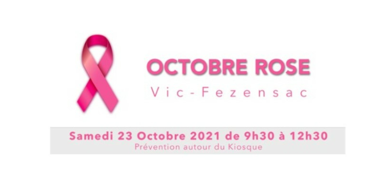 Octobre rose autour du kiosque !