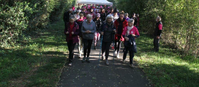 Tous en rose sur la Voie verte !