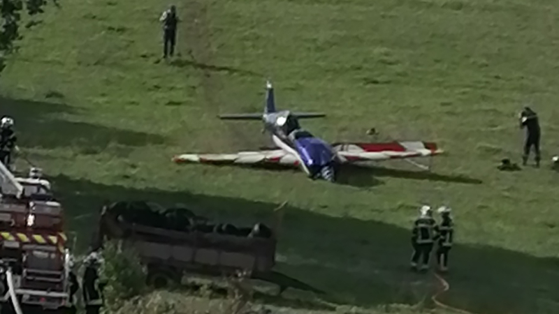 Crash d'un petit avion militaire