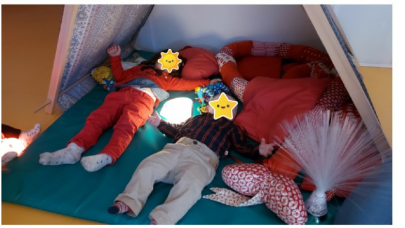 Matinée magique au LAEP (Lieu Accueil Enfants Parents) samedi: découverte d’un espace sensoriel!