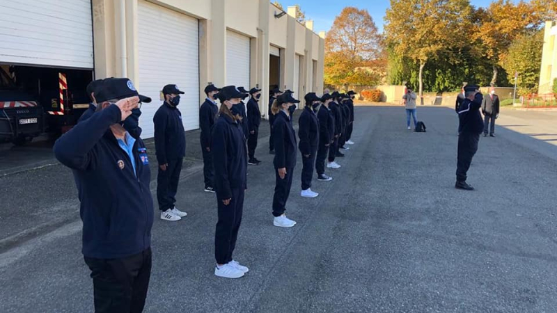 les cadets de la gendarmerie en formation