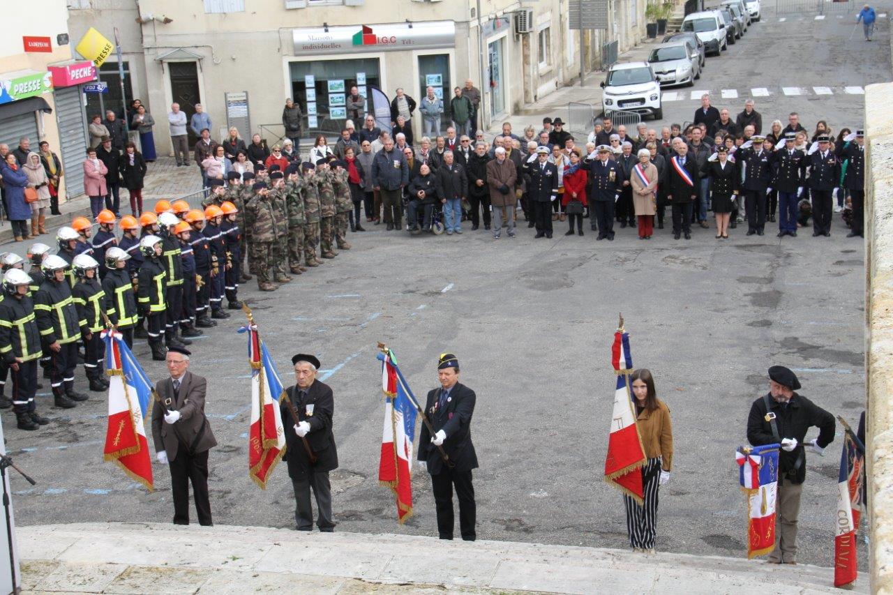 Lors de la cérémonie du 11 novembre 2019 - Photo Marc Le Saux