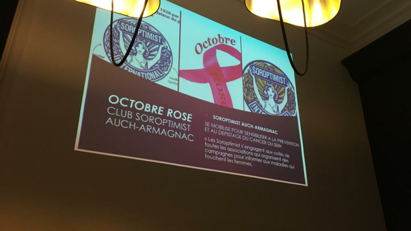 Les Soroptimist et Octobre rose
