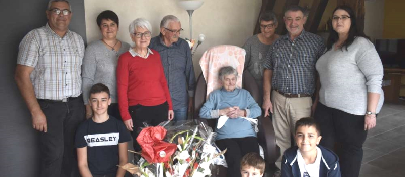 Irène Barcieugues a fêté ses 100 ans