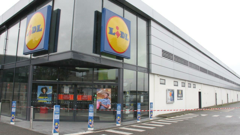 Portes closes au magasin Lidl