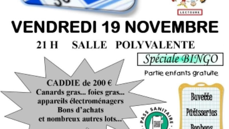 Aujourd'hui Loto de l'amicale laïque