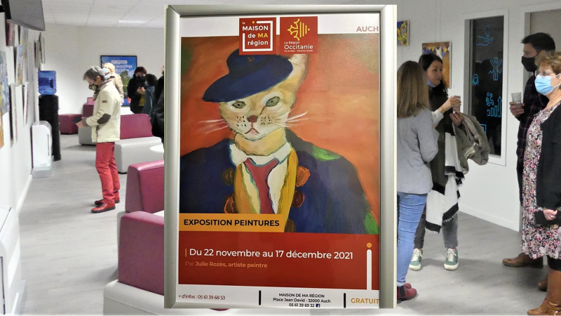 Auch: Julie Rozes expose à la maison de la région.