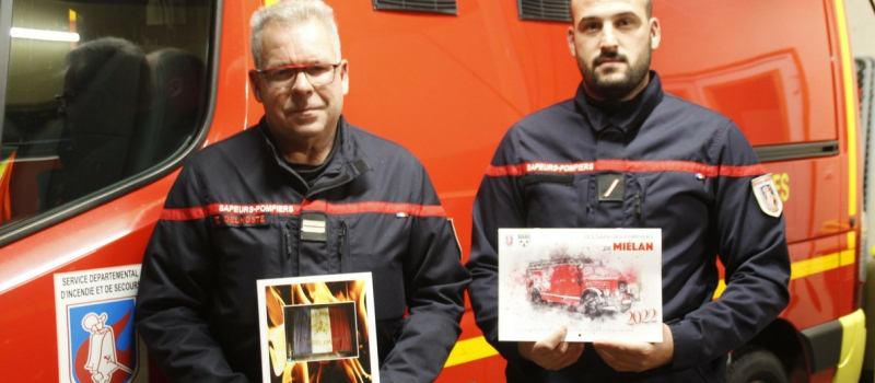 Les pompiers de Miélan, calendrier et brochure historique.