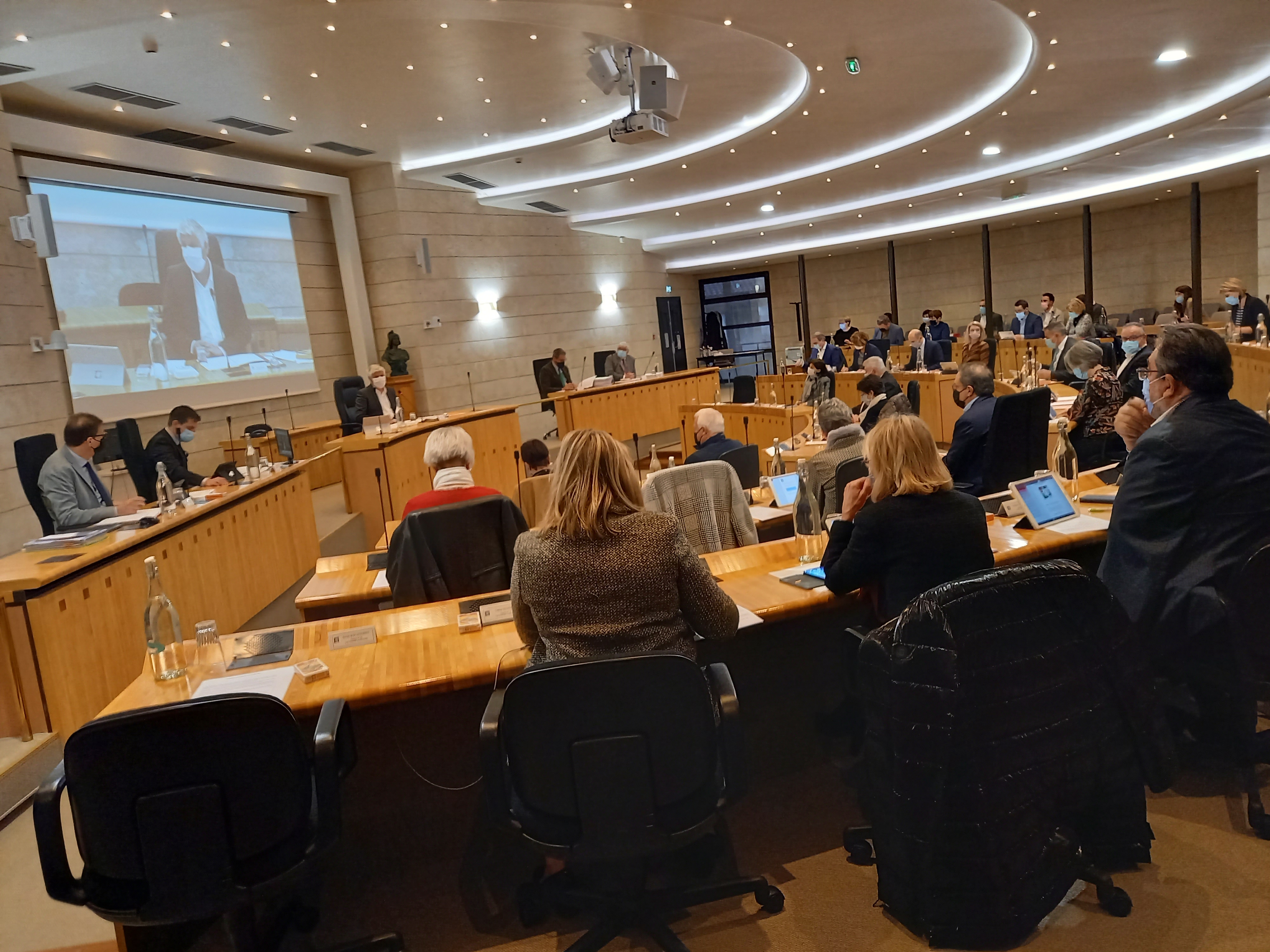 Les Conseillers Départementaux sous la présidence de Philippe Martin