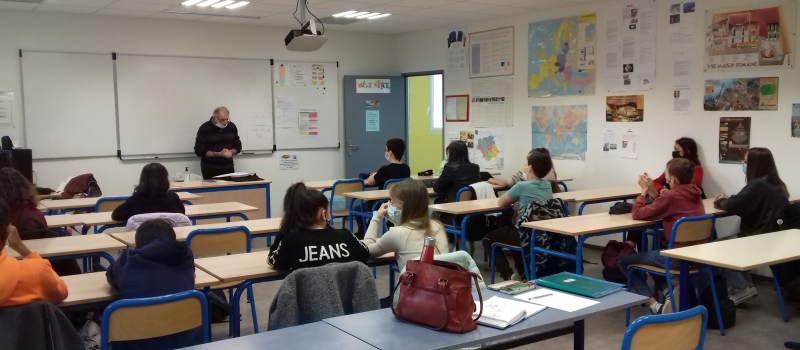 Expérience renouvelée dans le partenariat entre le collège Vasconie et le nouveau cercle d’Histoire et d’archéologie de Miélan.
