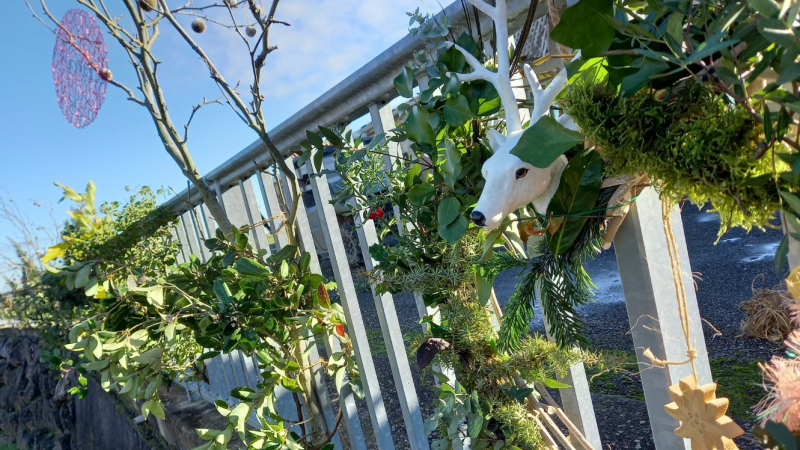 Avec de la bonne volonté et les décorations trouvées dans la nature...