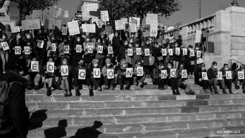 Rassemblement féministe  en protestation au viol commis à Auch