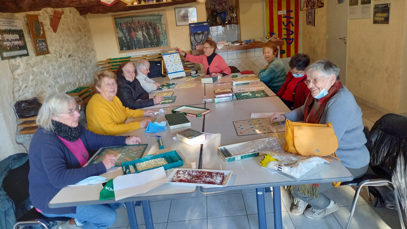 Les scrabbleuses ont clôturé l'année par un goûter