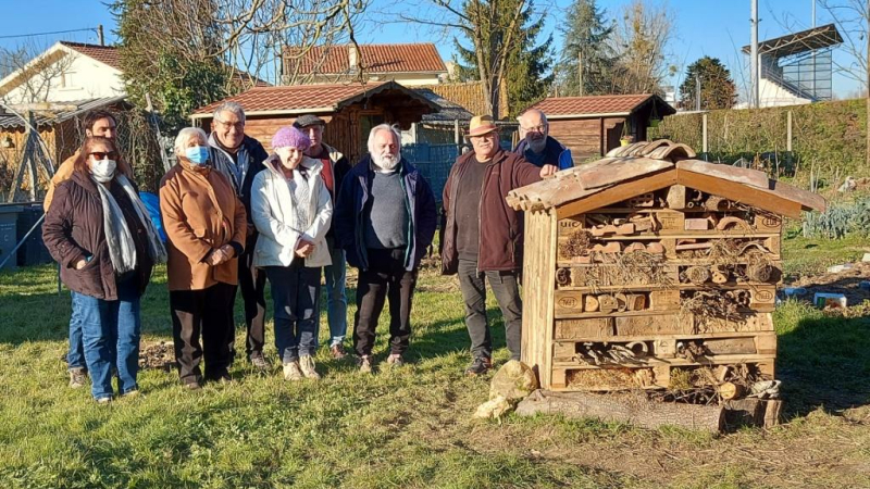Inauguration de l'hôtel à insectes !