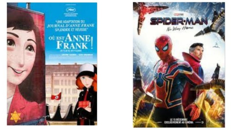 Anne Frank et Spiderman au cinéma mardi !