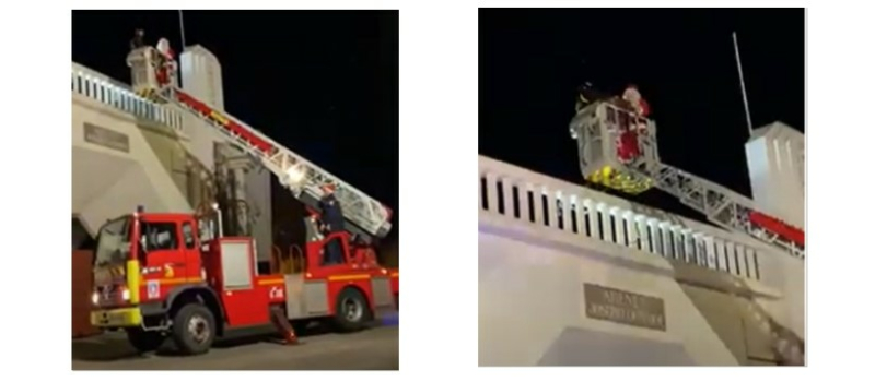 Quand les pompiers de Vic sauvent le Père Noël !