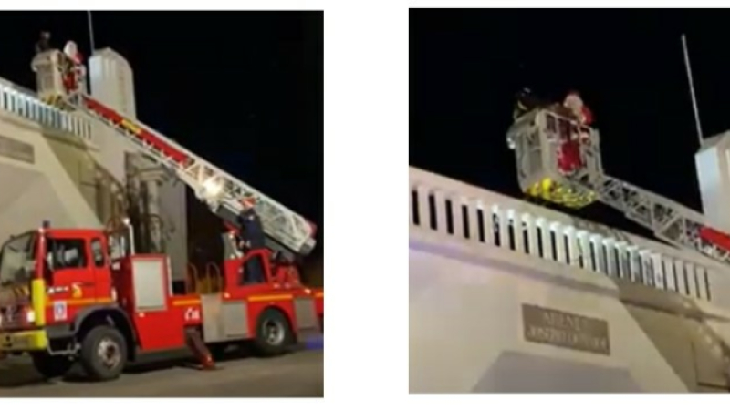 Quand les pompiers de Vic sauvent le Père Noël !