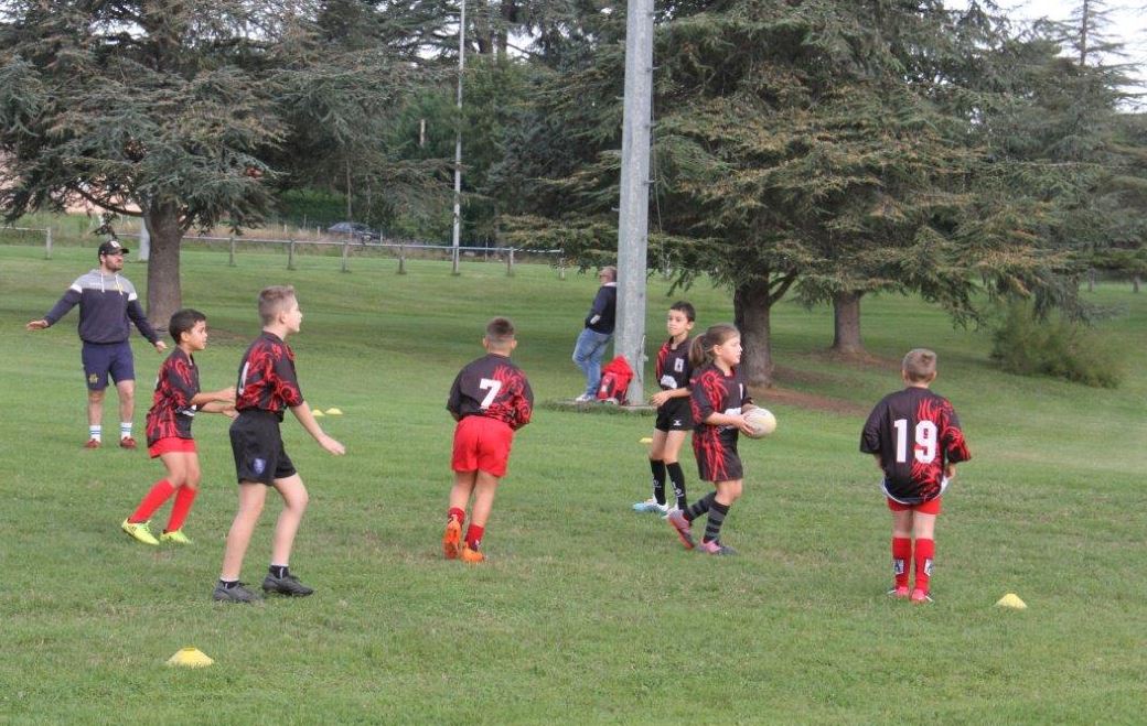 Quelques jeunes de l'école de rugby - Photo Marc Le Saux
