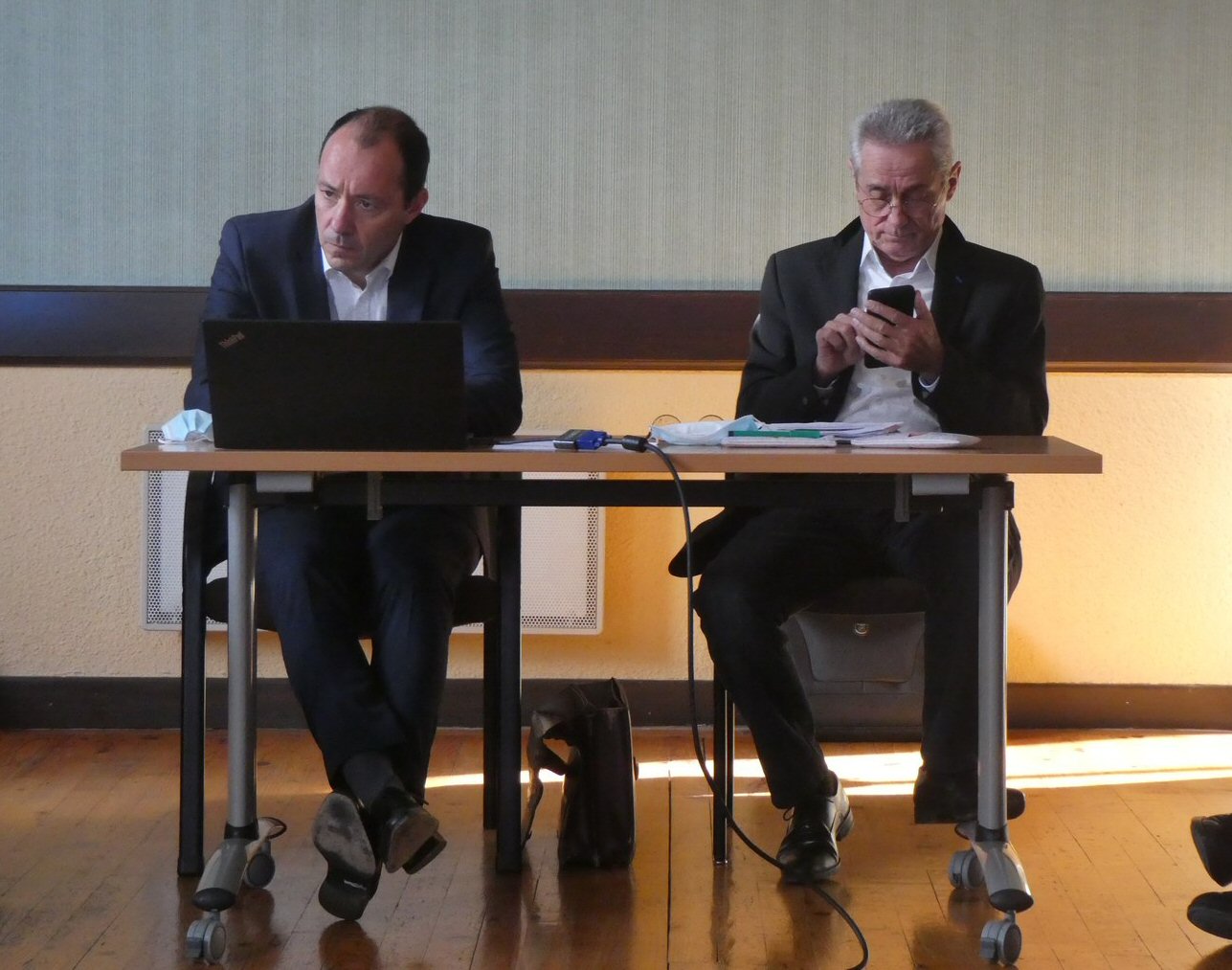 Les deux porteurs de ce projet très contesté!