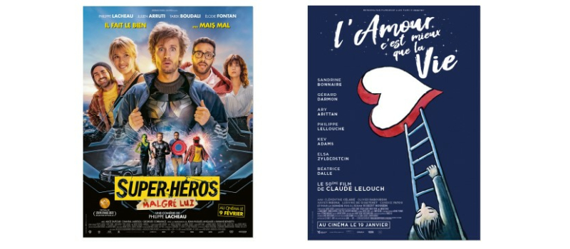"Super-héros malgré lui" et le dernier Lelouch au cinéma dimanche