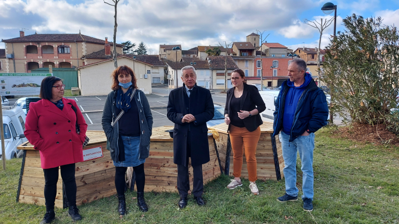 La première aire de compostage collectif a été inaugurée