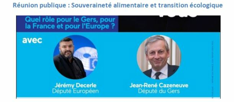 Réunion publique : Agriculture et alimentation