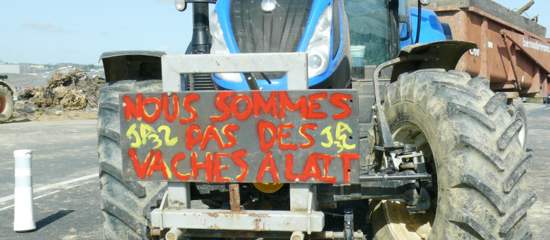 Les Jeunes Agriculteurs du Gers en colère sont fortement mobilisés contre la hausse du coût des charges