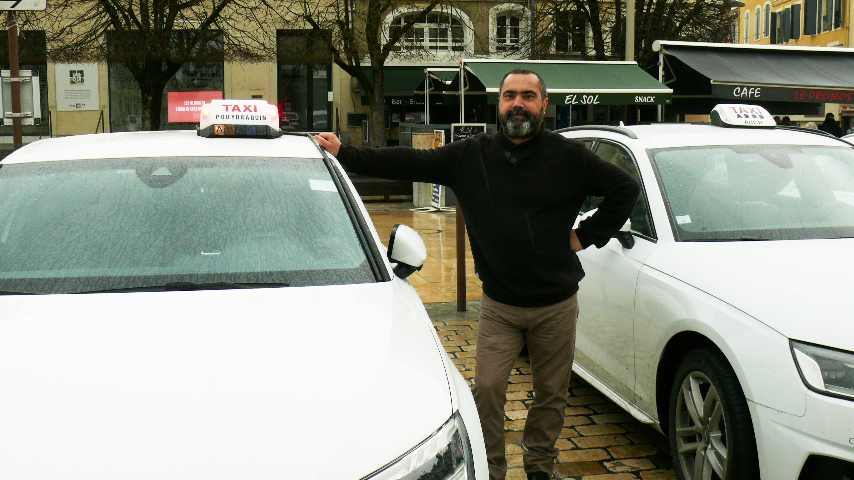 Fabien Diaz, représentant gersois du syndicat professionnel des artisans taxi, Arc atlantique du Gers.