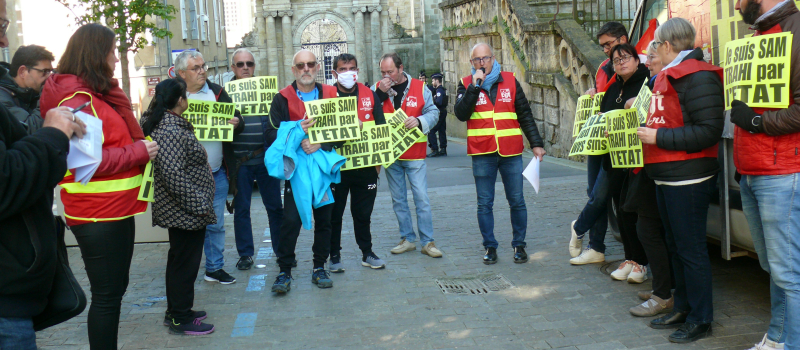 CGT Gers a marqué son soutien aux ex-salariés de la fonderie SAM