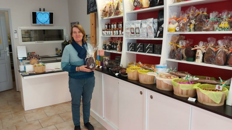 Premières fêtes de Pâques pour la boutique « Autour du chocolat » !