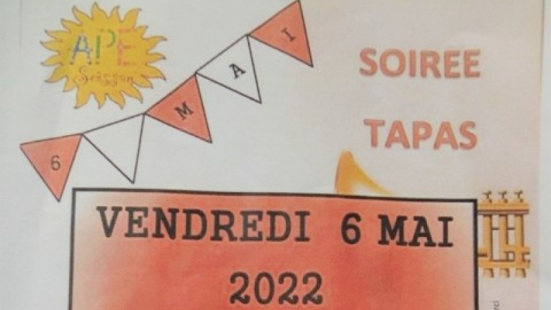 Soirée TAPAS de l'Association des Parents d'élèves de Seissan