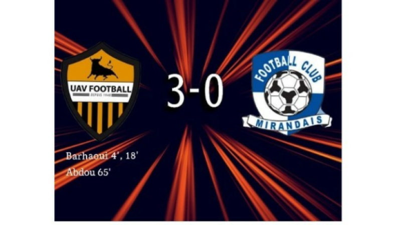 UAV Football : victoire contre Mirande samedi soir !