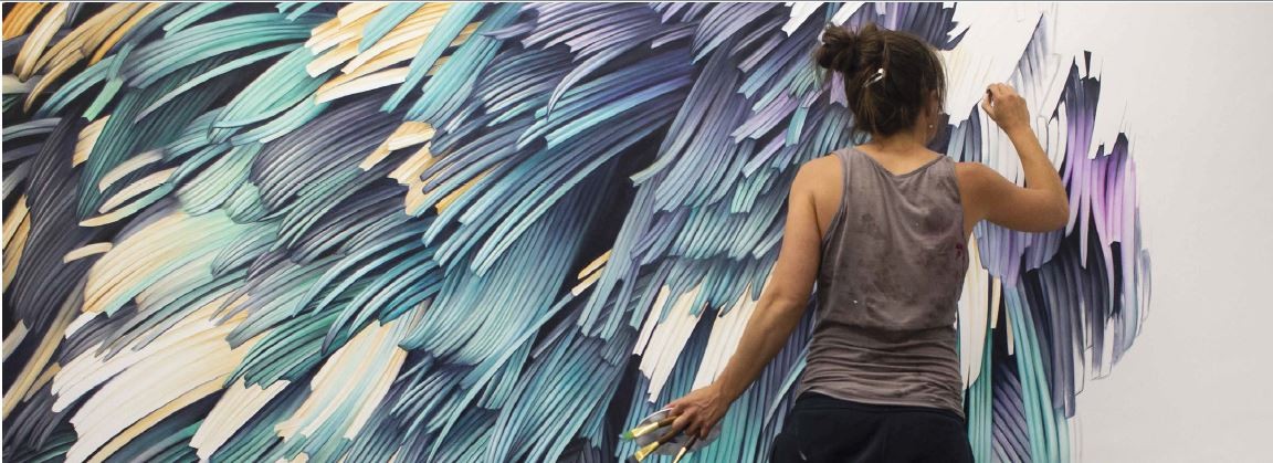 Adèle Renault exercera ses talents sur le mur de la salle des fêtes