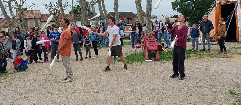 Deux jours de manifestations pour la fin de résidence de la compagnie Cirquons Flex