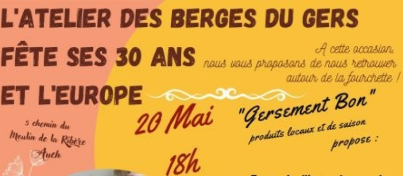 Repas concert a l'Atelier des Berges du Gers