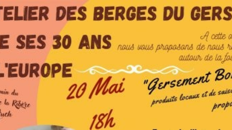 Repas concert a l'Atelier des Berges du Gers