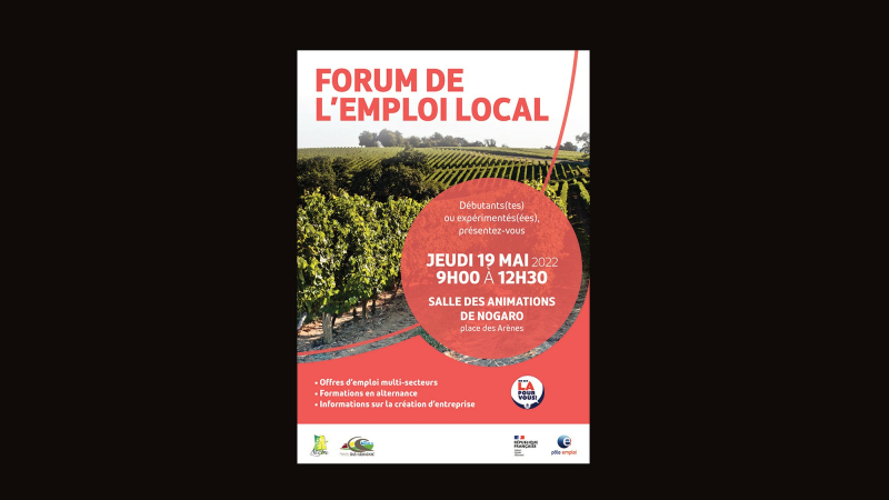 Forum de l'emploi local à Nogaro jeudi 19 mai 2022