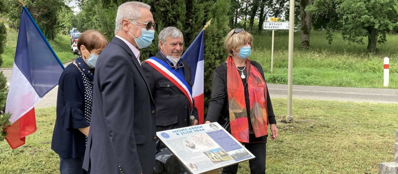 Commémoration de la tragédie avec l'Association du Corps Franc Pommiès