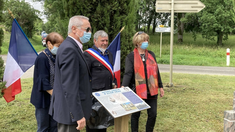 Commémoration de la tragédie avec l'Association du Corps Franc Pommiès